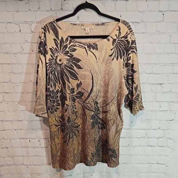 Coldwater Creek Plus Size 3x Textured Top - Picture 1 of 10